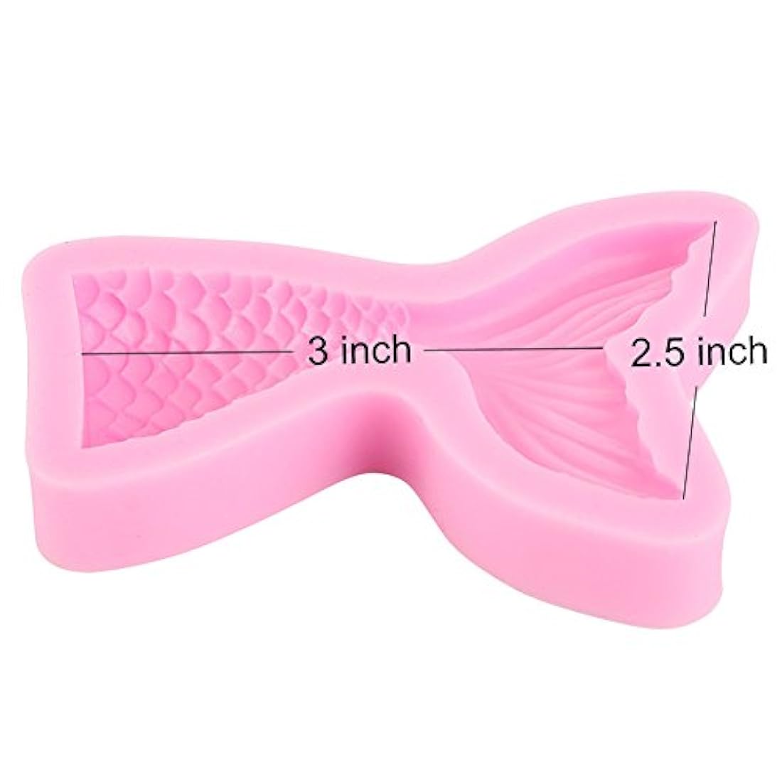 ScivoKaval - Molde de silicona con forma de cola de sirena