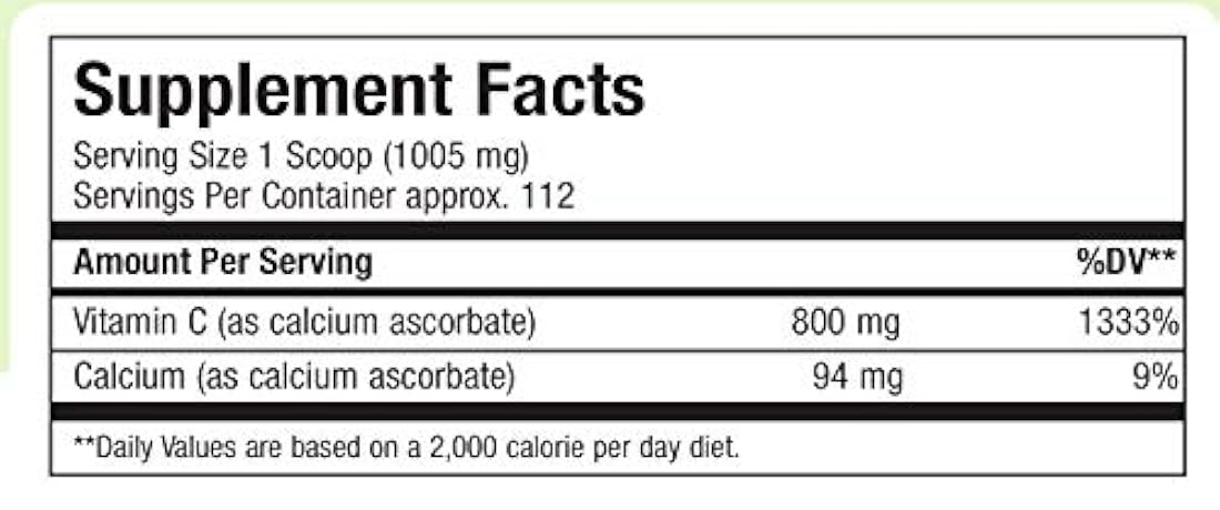 Maxi Salud Buffered Vitamina C en polvo – alta potencia
