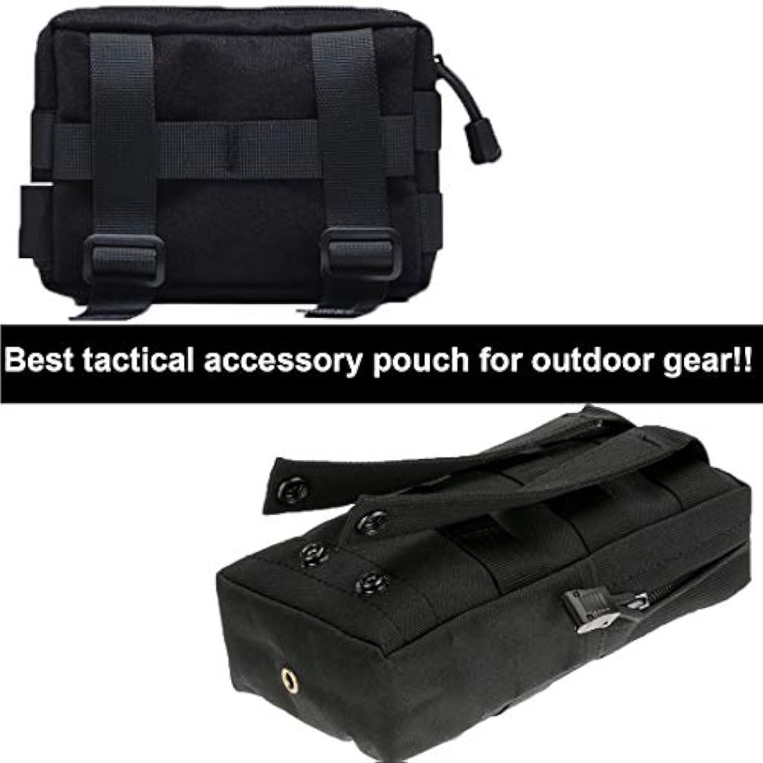 2 unidades Molle bolsa táctica EDC bolsa de administrador