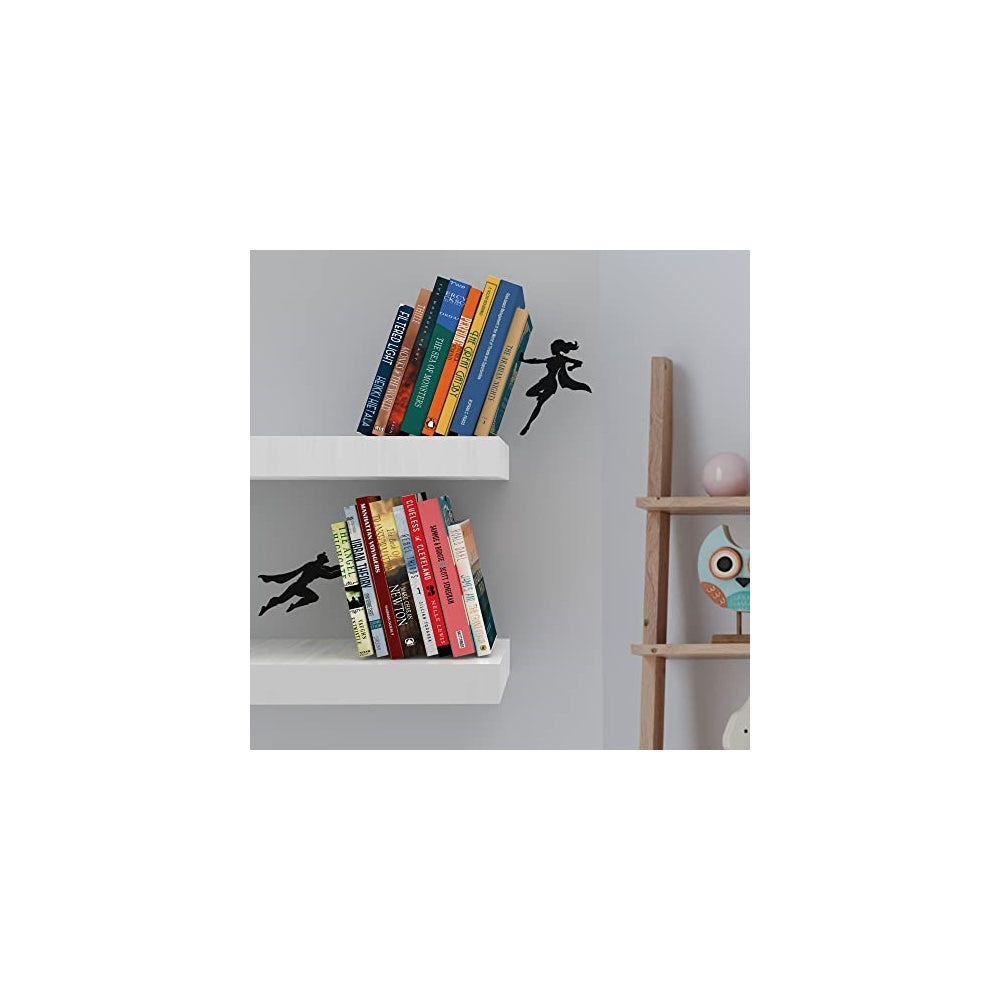 Sujetalibros de metal ocultos resistentes para estanterías