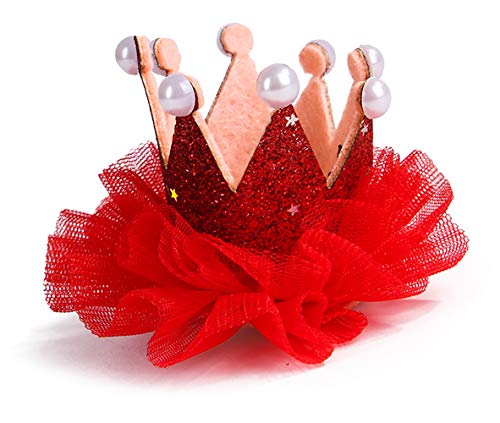 MaruPet Lindo gato perro de Navidad perro alce reno corona