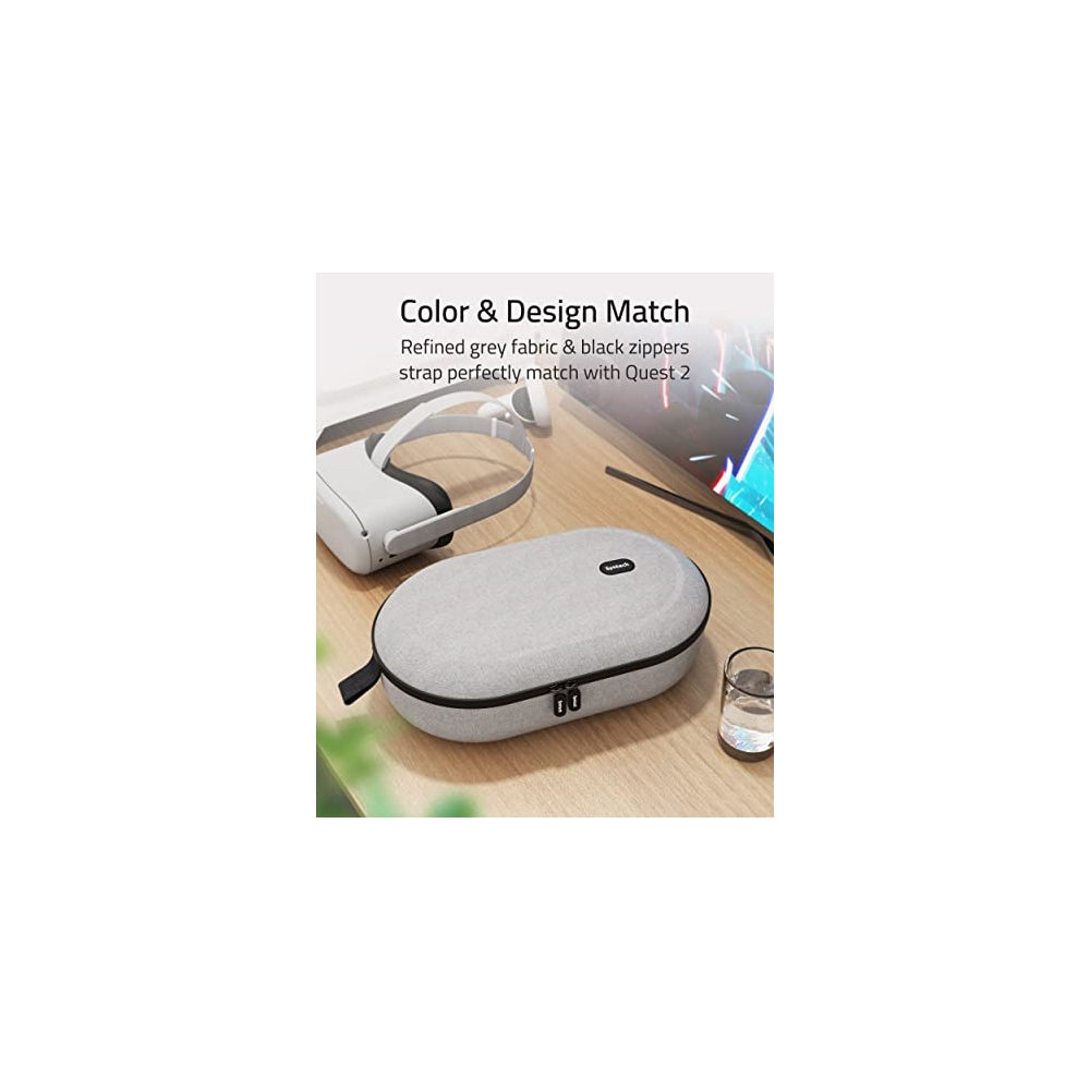 Funda de transporte rígida compatible con Meta/Oculus Quest2