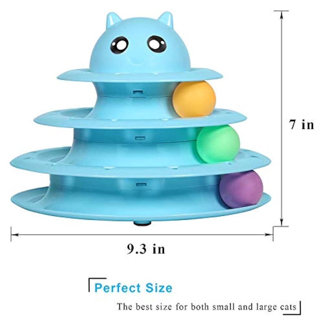 UPSKY Cat Toy Roller Cat Toys 3 Level Towers Tracks Roller