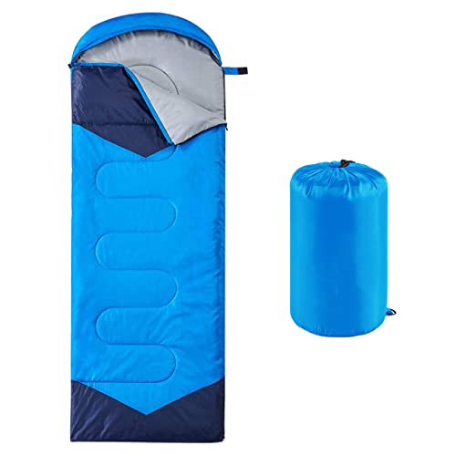 Oaskys Saco de dormir para acampar, para 3 estaciones, clima cálido