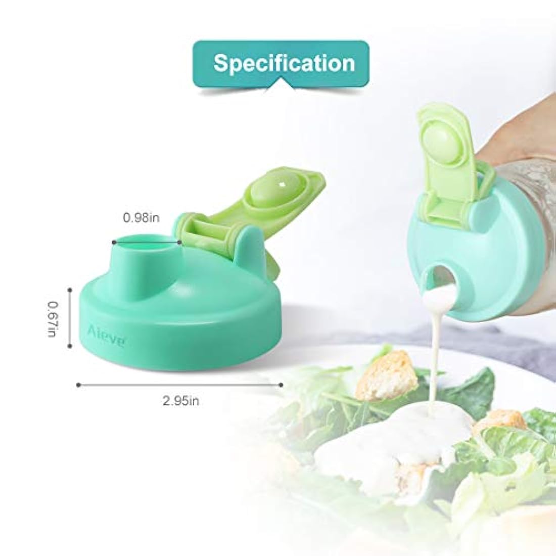 Tapa abatible con sello a prueba de fugas para frascos