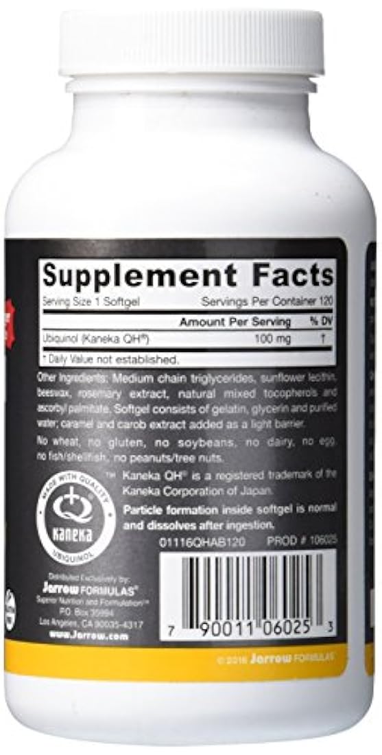 Suplemento QH en gomitas de Jarrow Formulas, alta absorción