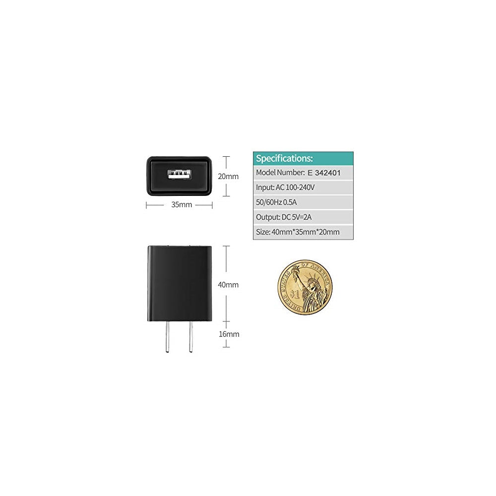 Cargadores Fire HD 8 cargador USB adaptador de pared rápido