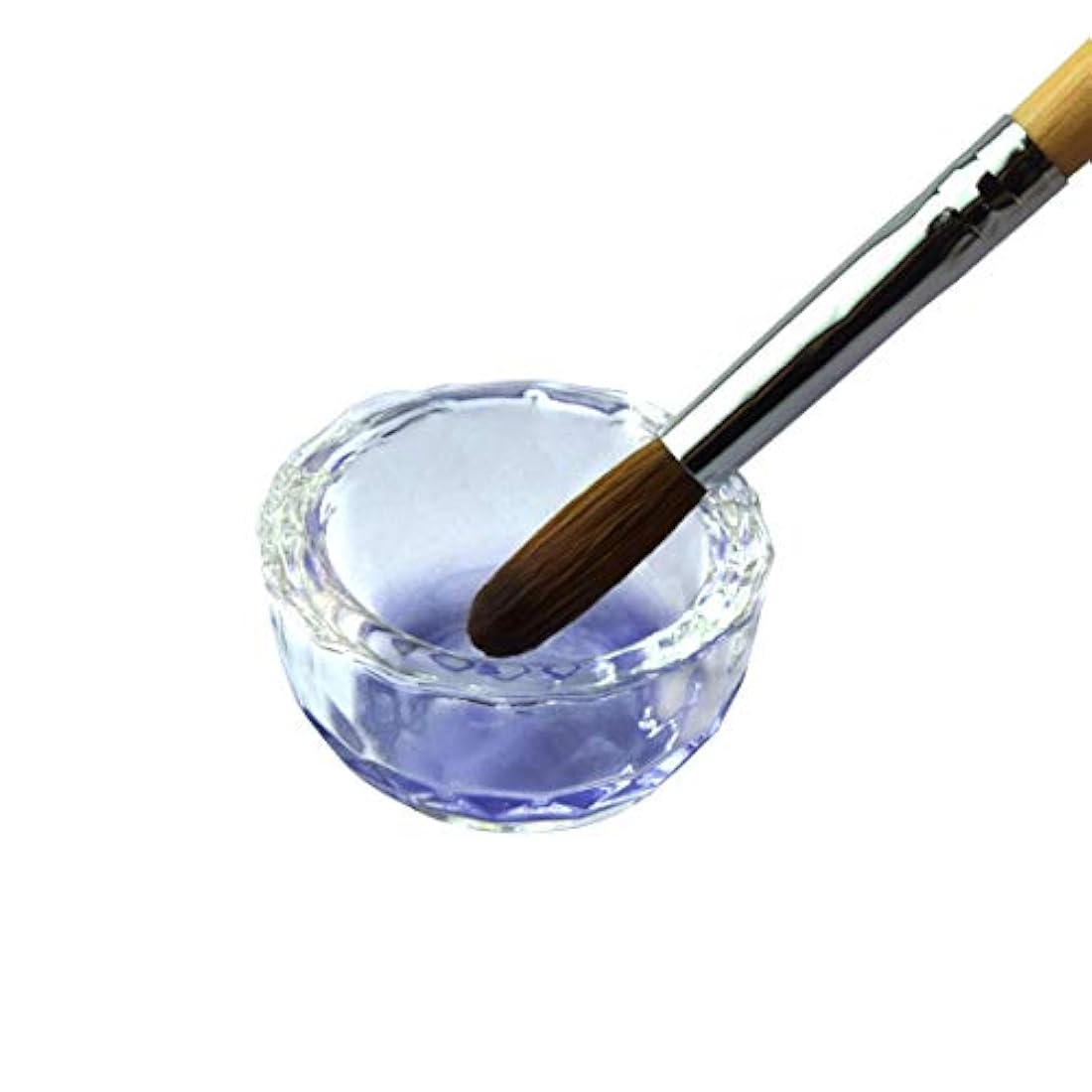 Cristal redondo transparente acrílico líquido