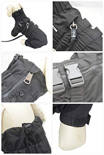 Lovelonglong - Chaqueta impermeable para perros, ligera, impermeable, reflectante, resistente al viento, a prueba de nieve, para perros pequeños, medianos y grandes.