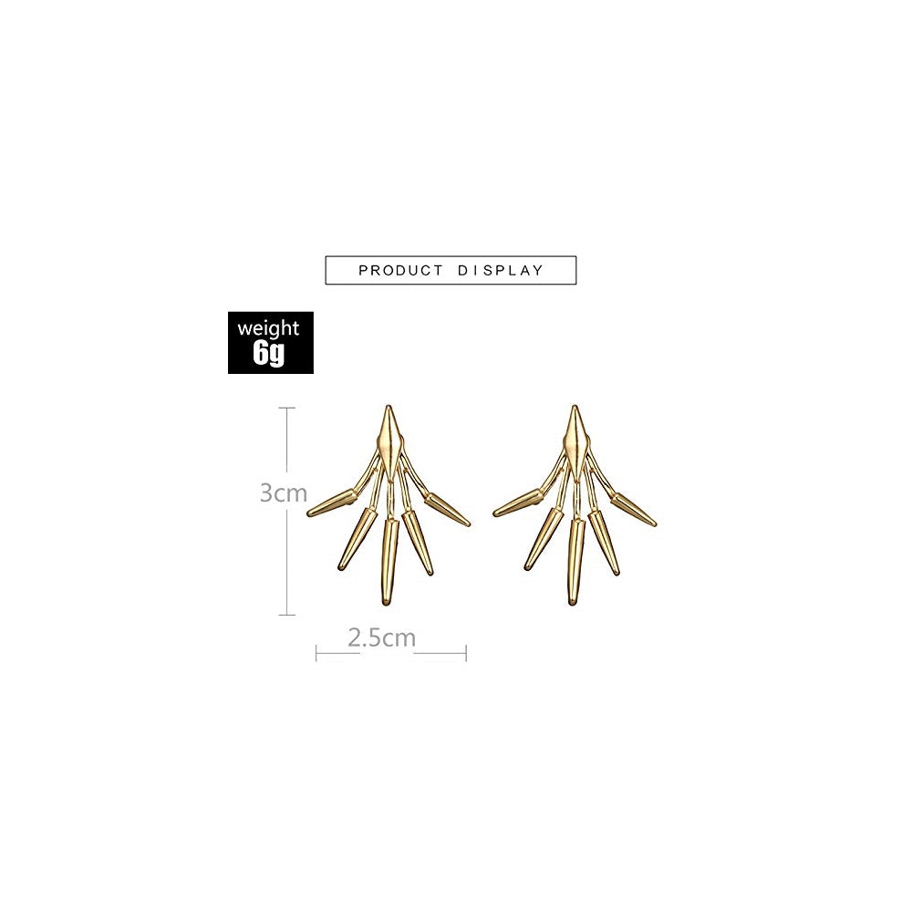 Aretes elegantes de cristal con diseño de lágrima