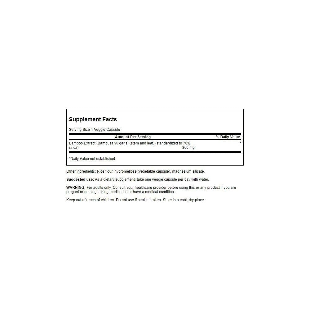 Suplementos Extracto de bambú para cabello y uñas 60 und