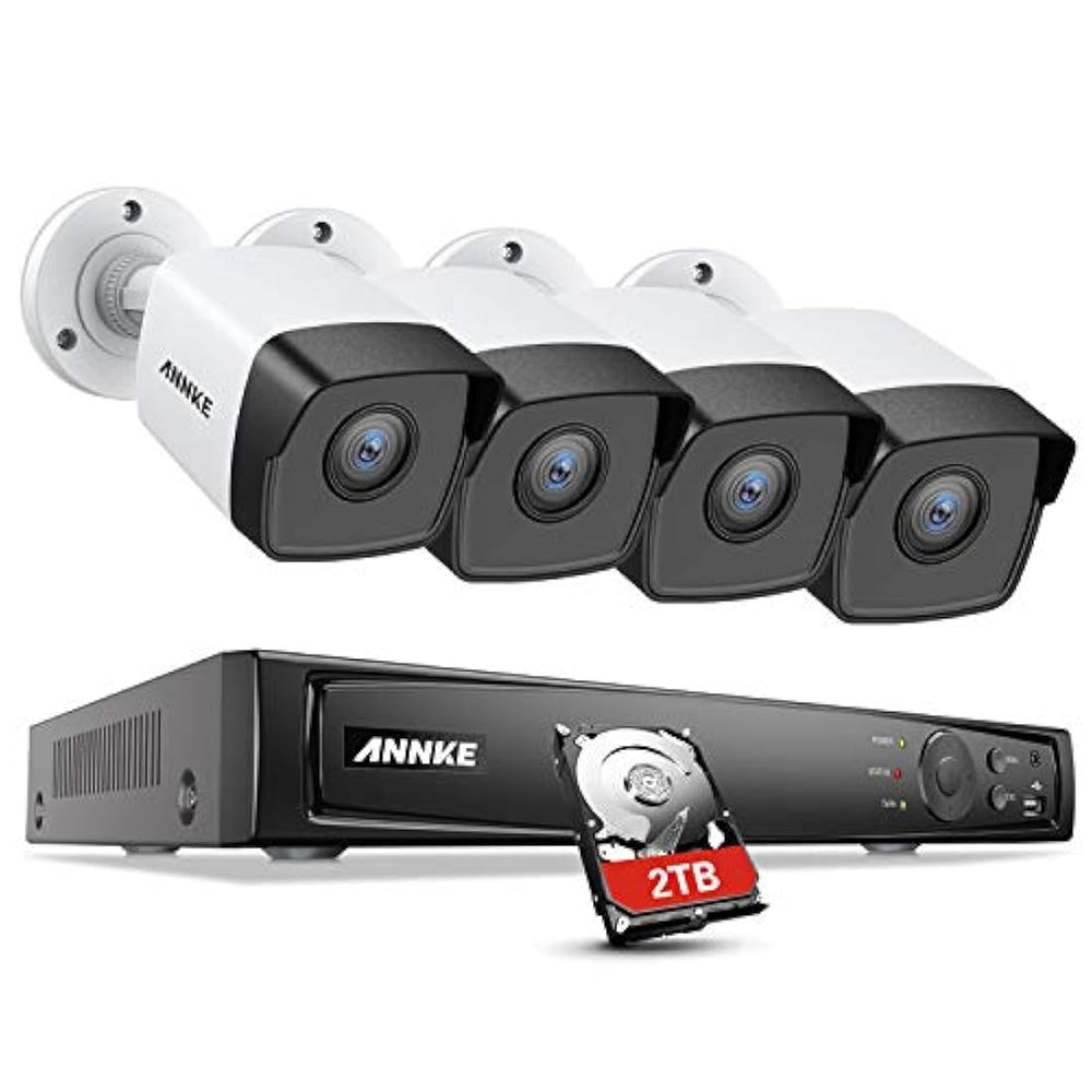 ANNKE 5MP PoE sistema de cámara de seguridad doméstica
