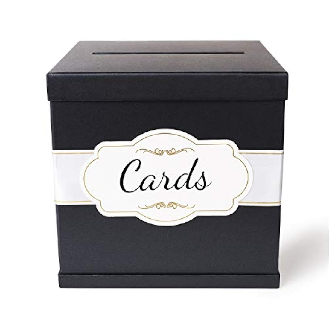 Caja de tarjetas de regalo negra