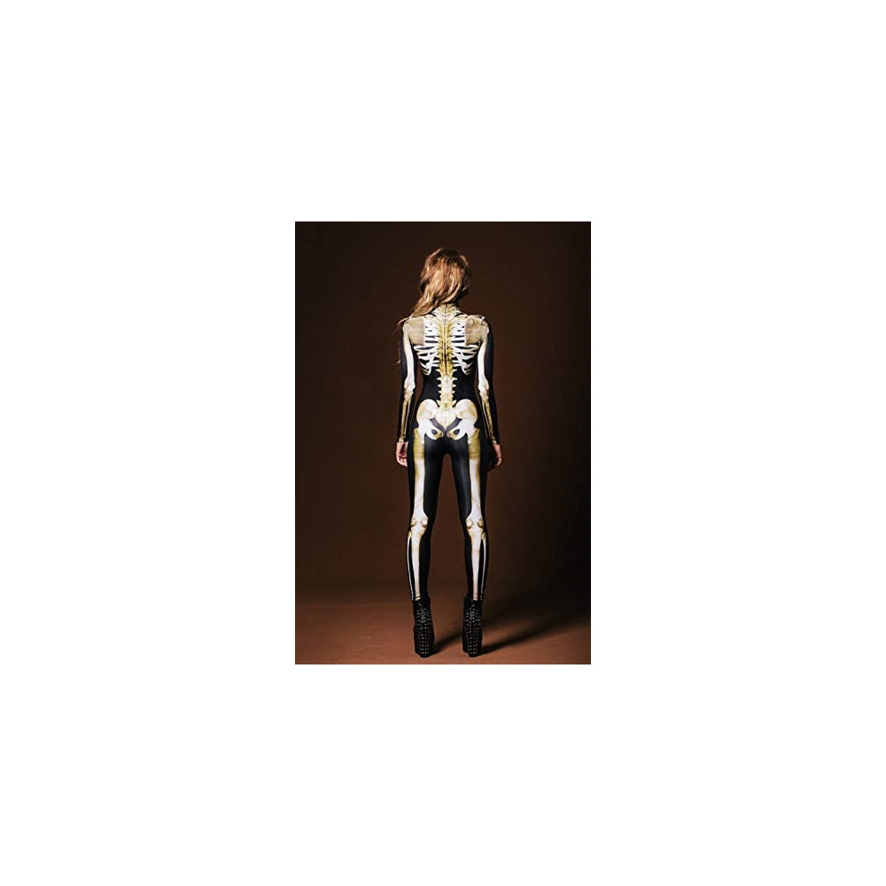 Disfraz de esqueleto de calavera para mujer talla S-M