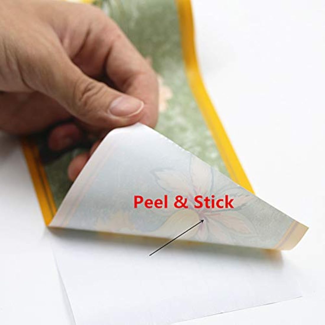 papel pintado autoadhesivo decorativo verde (4 x 32.8 pies)