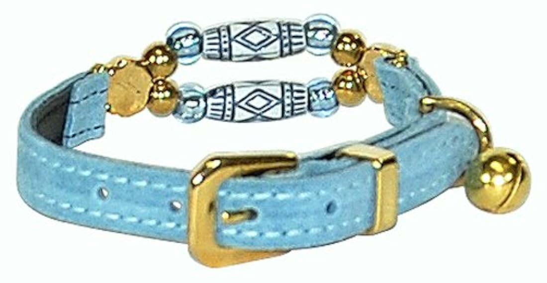 Hamilton Suede Gato Collar con abalorio