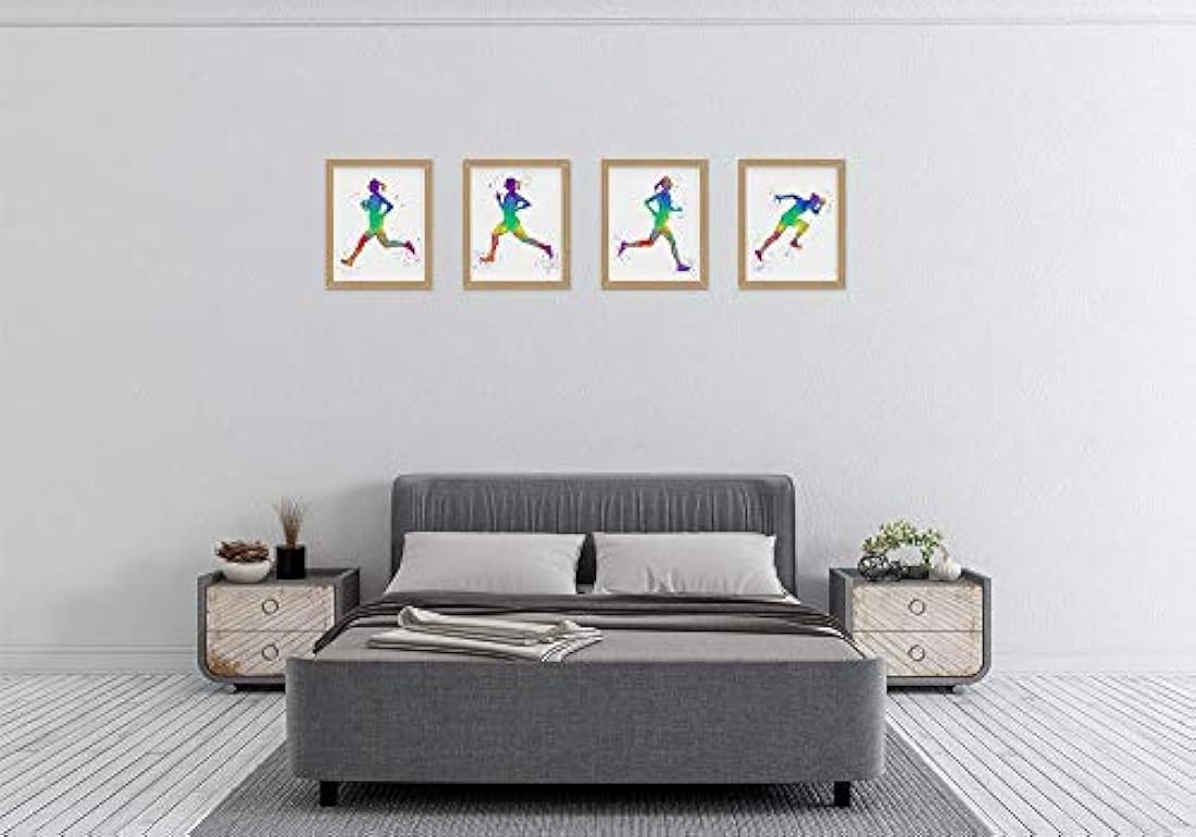 4 impresiones decorativas para pared sin marco