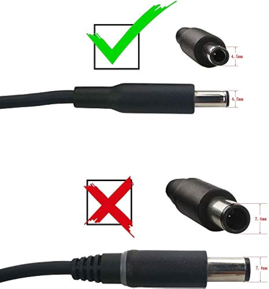 DELL - Adaptador de CA Dell de 65 vatios para Dell