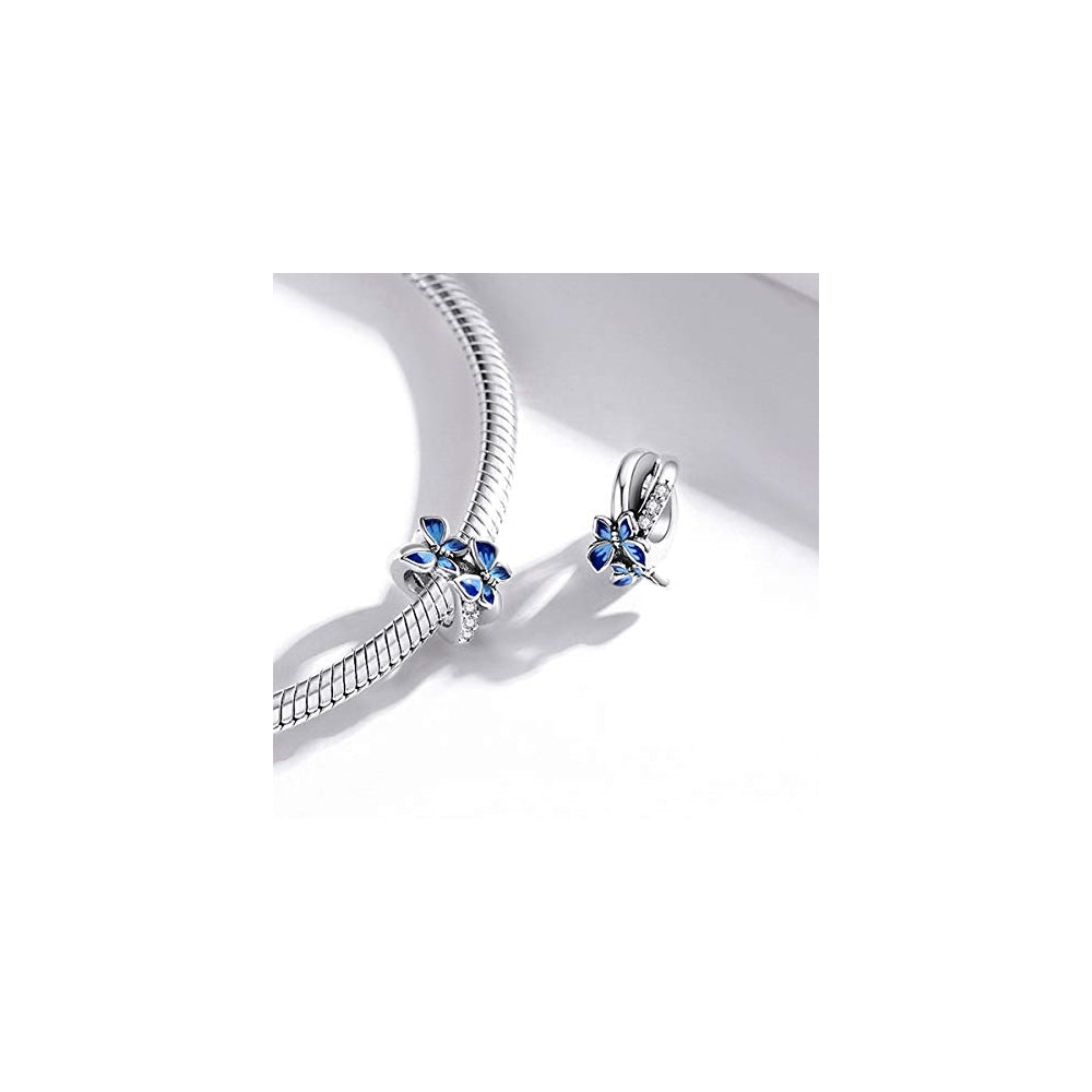 Pulseras de plata de ley 925 con diseño de mariposa