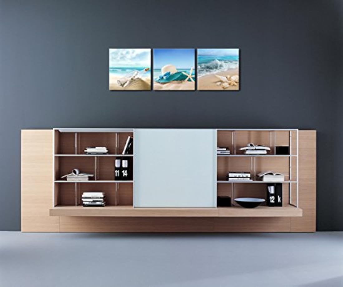 lienzo para pared, arte moderno de playa, estirado