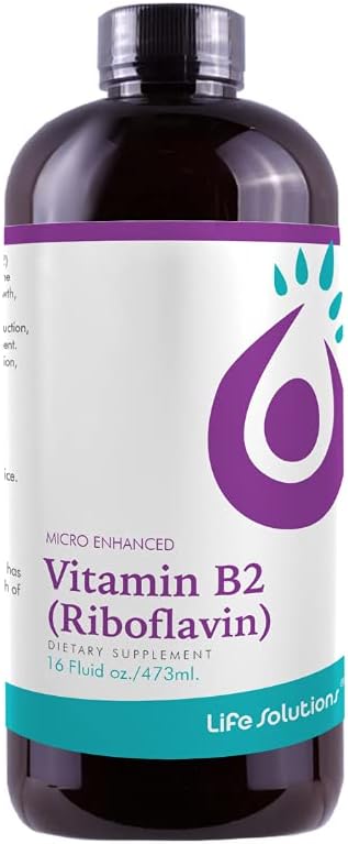 Vitamina B2 líquida (riboflavina) 16oz dietético líquido