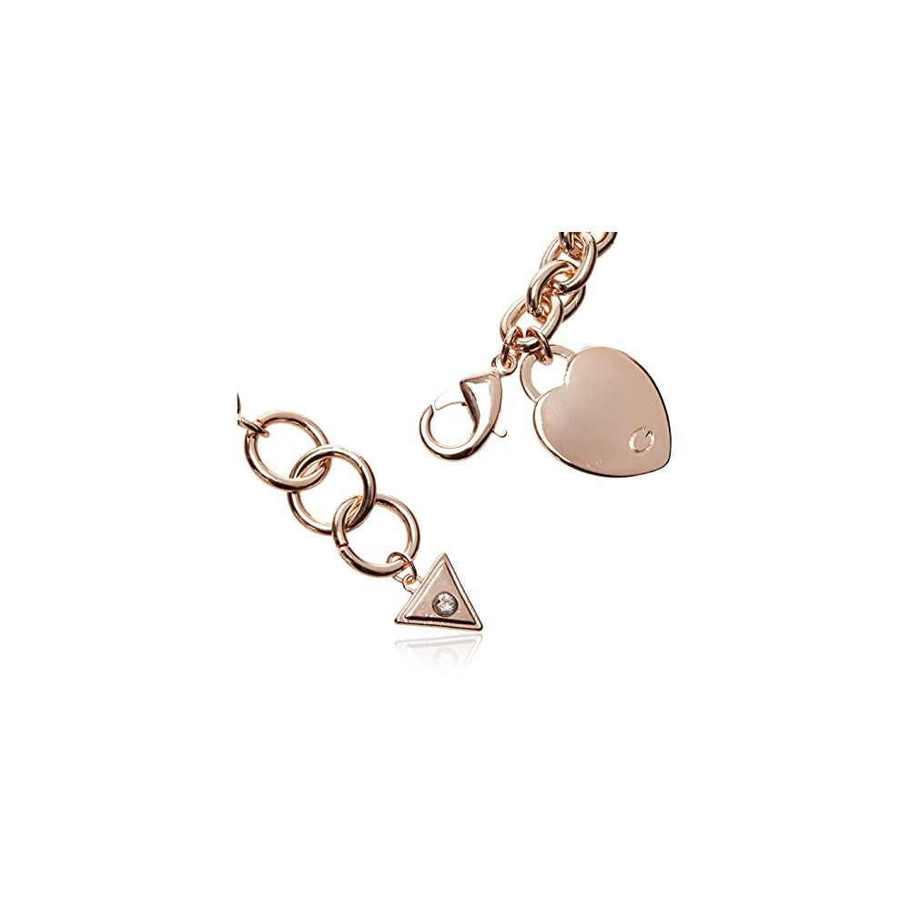 Pulseras de eslabones de corazón con logotipo G