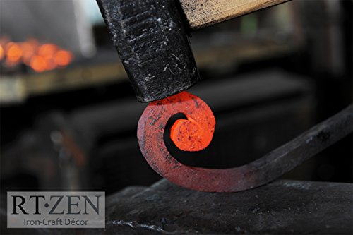 Anillo de toalla negro mate, anillo de toalla de hierro