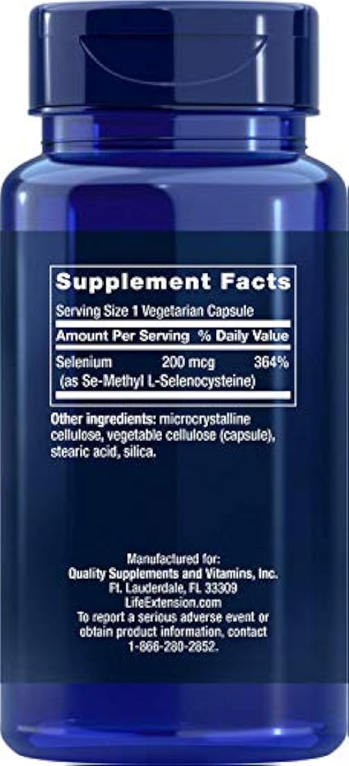 Vida Extension se-methyl l-selenocysteine 200 mcg 90 Vcaps