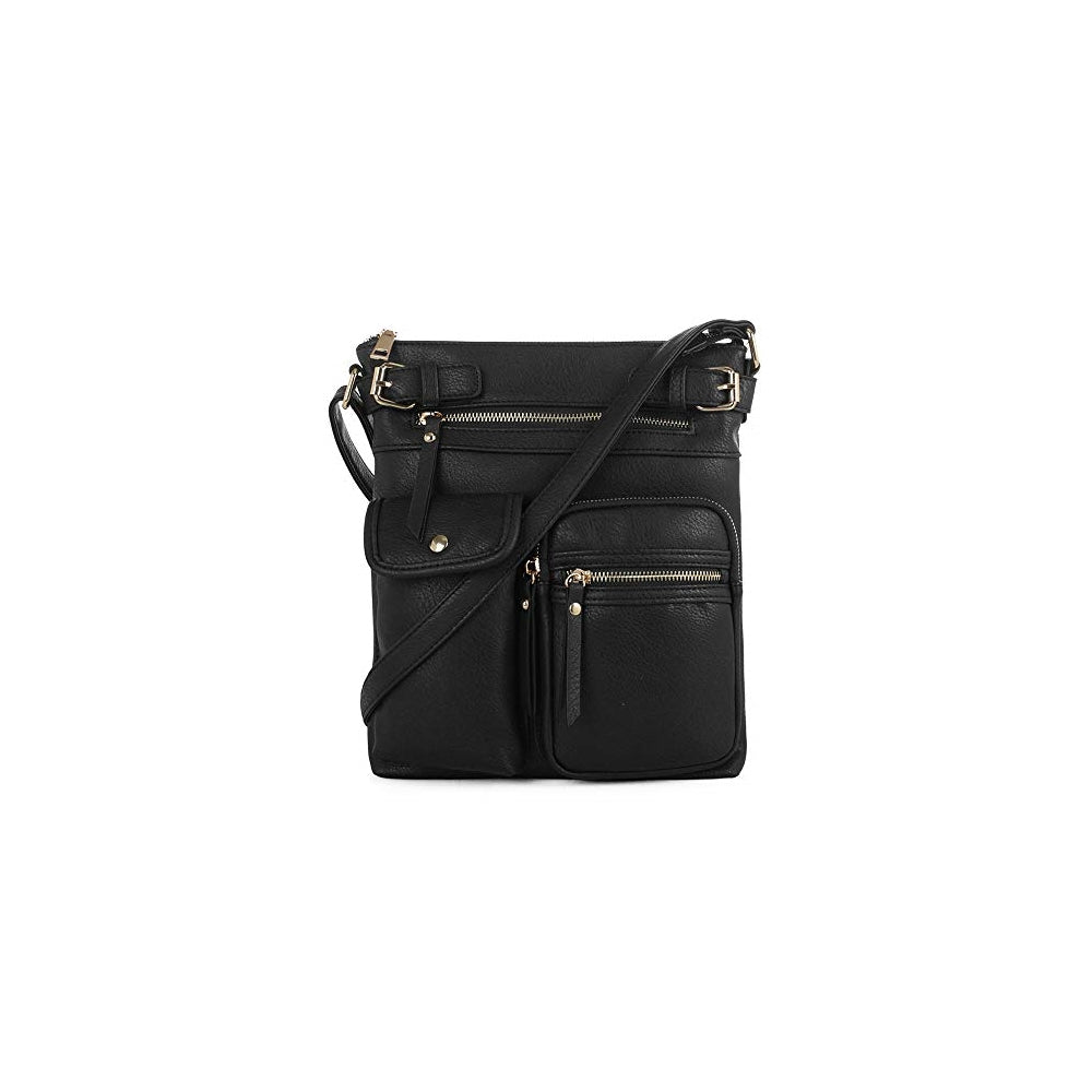 Bolsos tipo bandolera para mujer liviano con varios