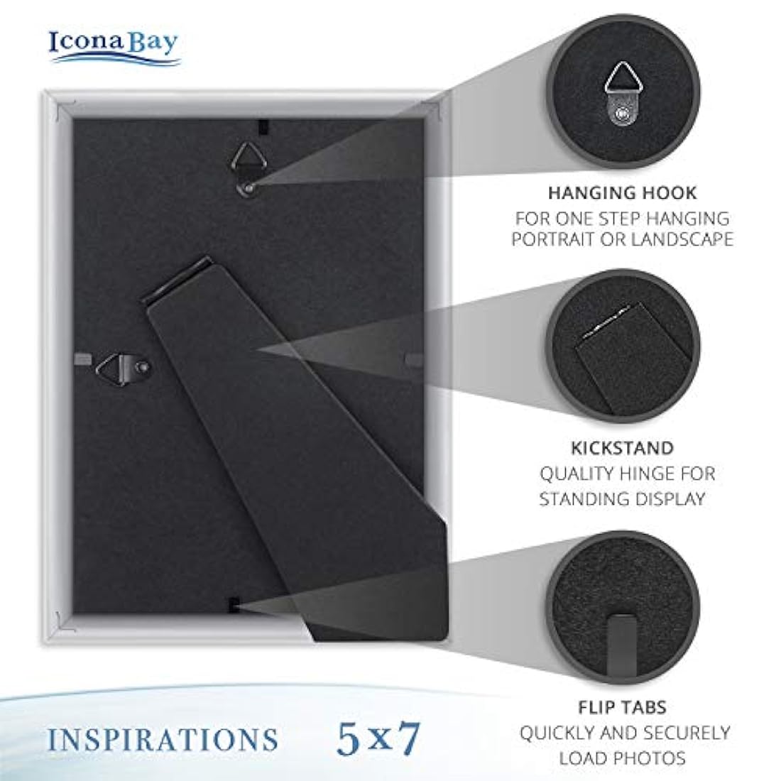 Juego de marcos de fotos 6 unidades Plateado