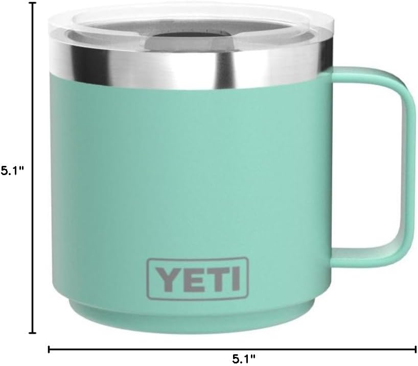 Taza apilable YETI 14 oz, acero inoxidable, Seafoam