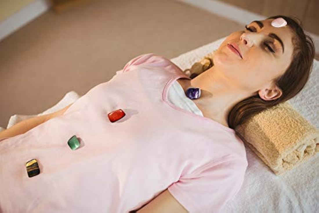 Juego de 8 piedras de chakra, forma natural, cristales