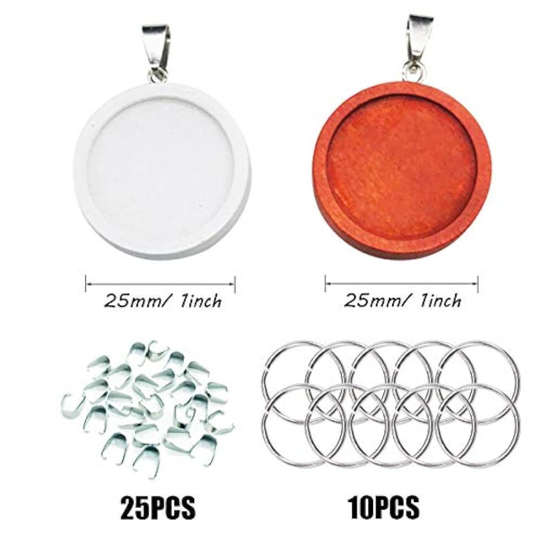Dijes y Medallas 45 colgantes redondos