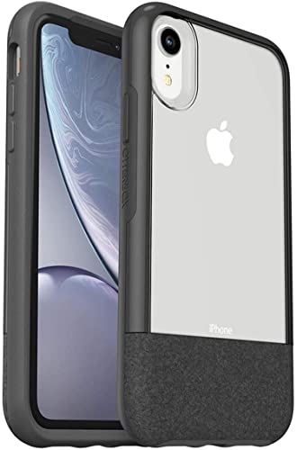 OtterBox Statement Series - Funda para iPhone XR con protector de pantalla ZAGG, protección extrema contra roturas, paquete (tormenta sólida)