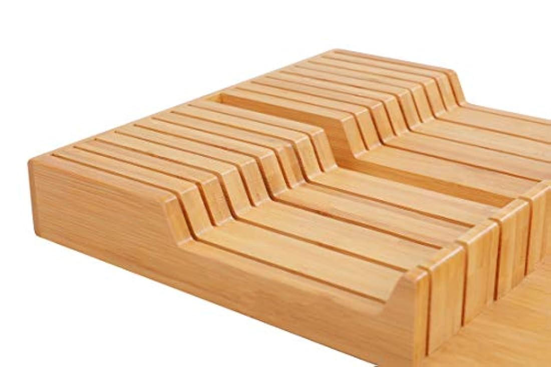 Utoplike - Organizador de cuchillos en cajón de bambú