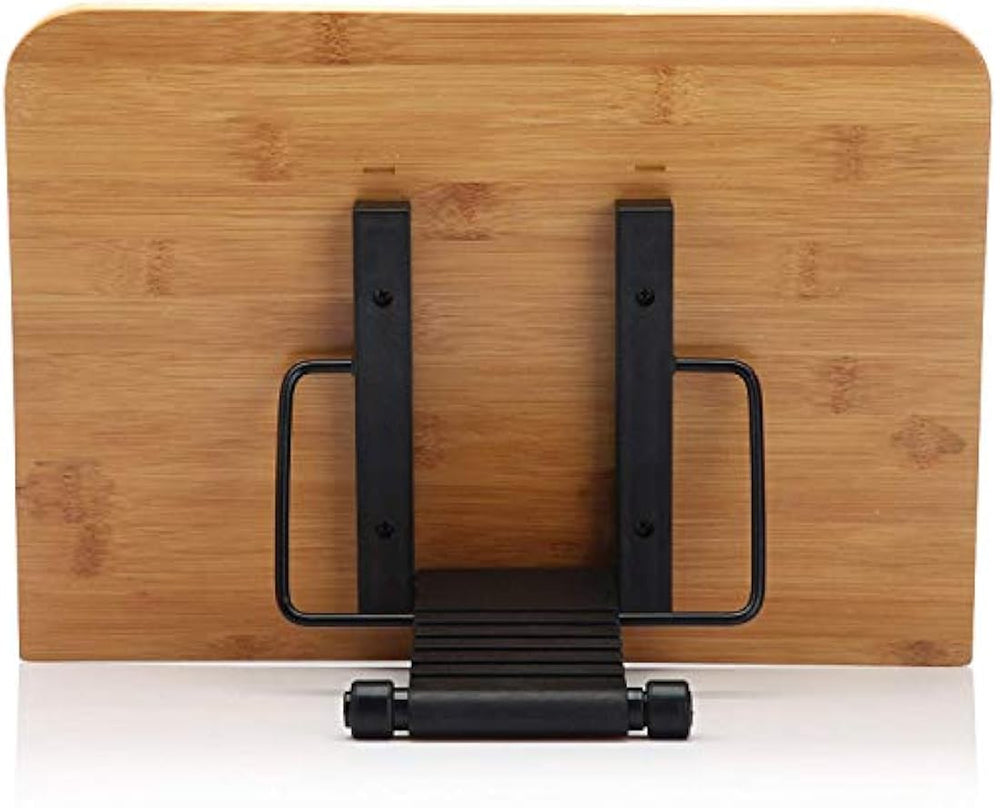 Readaeer bambú lectura soporte de libros y función de atril