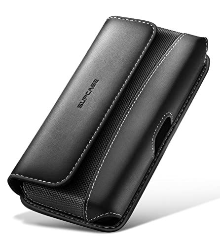 SUPCASE Funda para Samsung Galaxy Z Fold 3 5G (2021), resistente al desgaste con clip vertical para cinturón (negro)