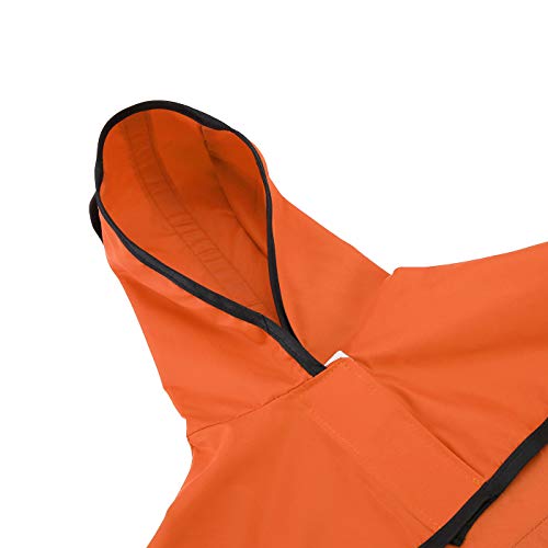 HDE - Impermeable con capucha para perros y cachorros, tallas S-XL