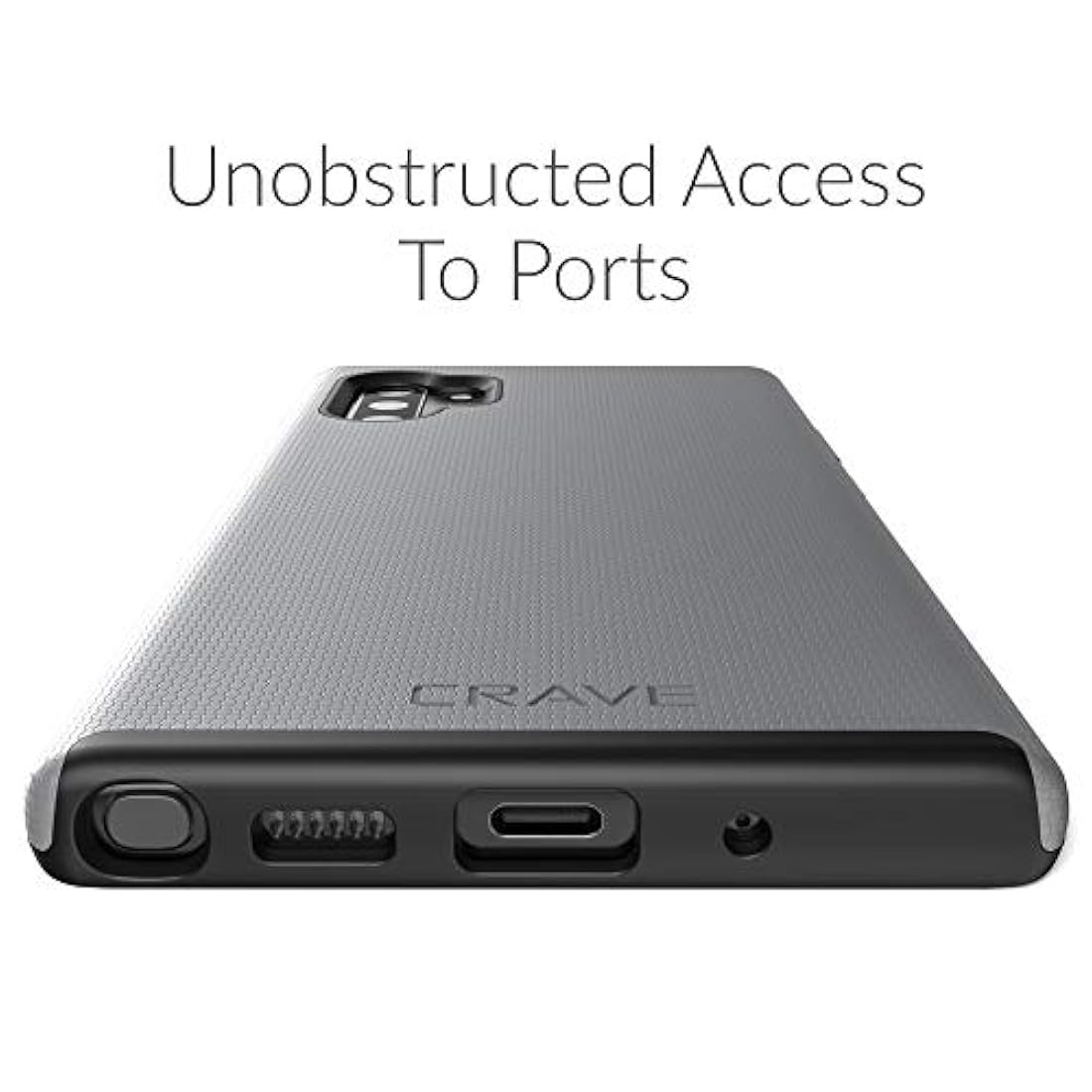 Carcasa para Samsung Galaxy Note 10 Plus/ Gris.