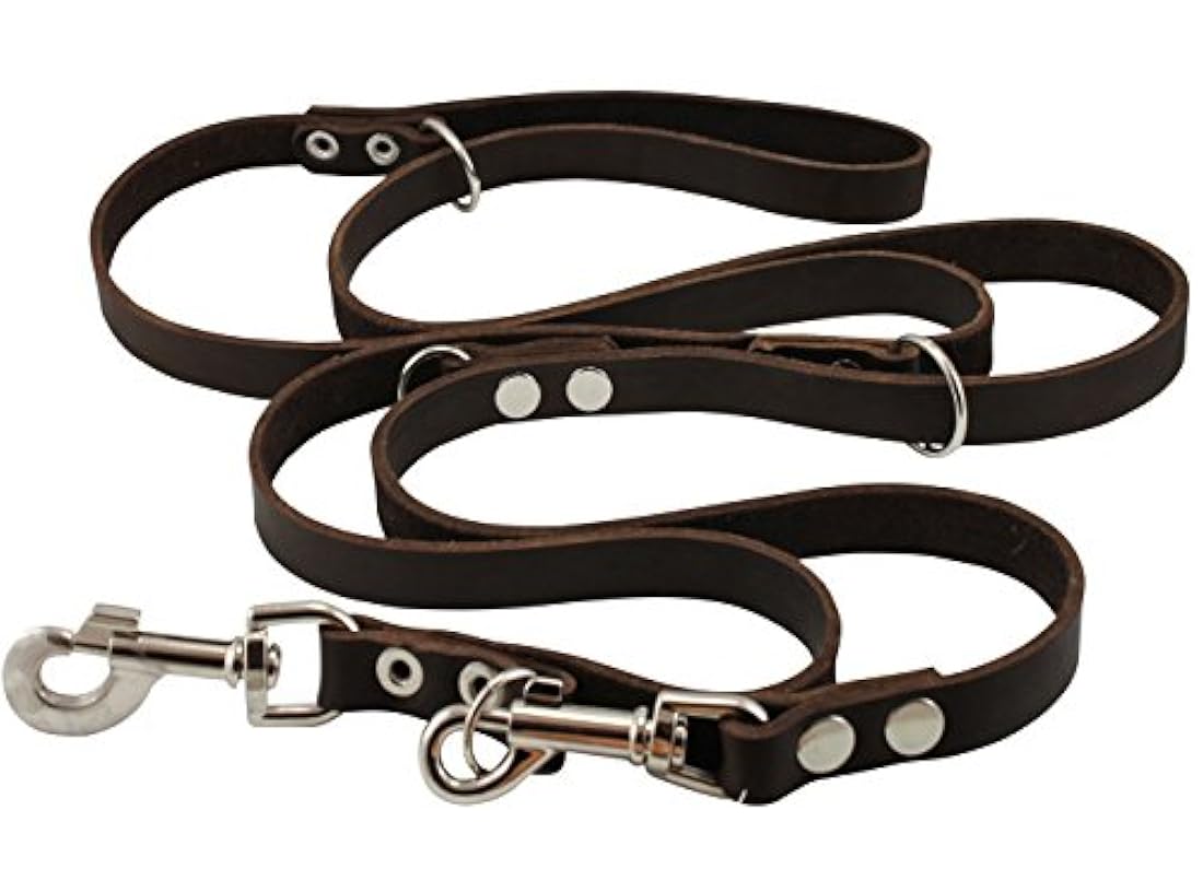 café 6 vías multifuncional Europea piel Correa del perro