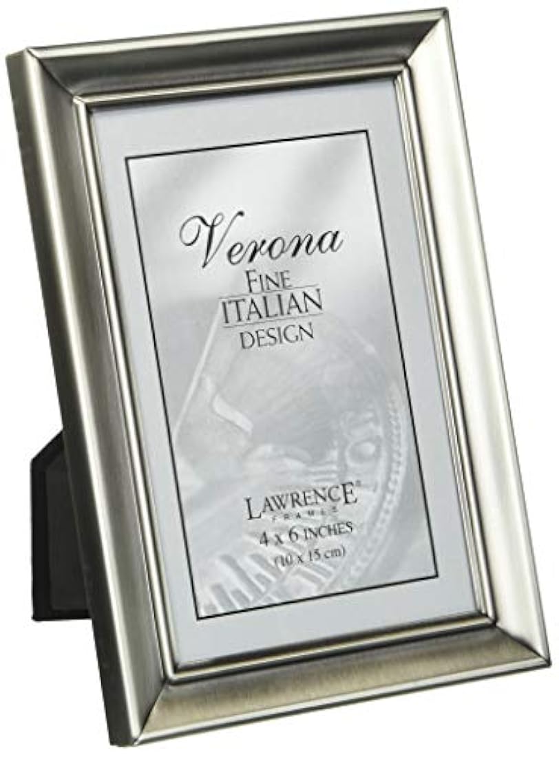 Lawrence marcos cepillado marco de imagen de metal