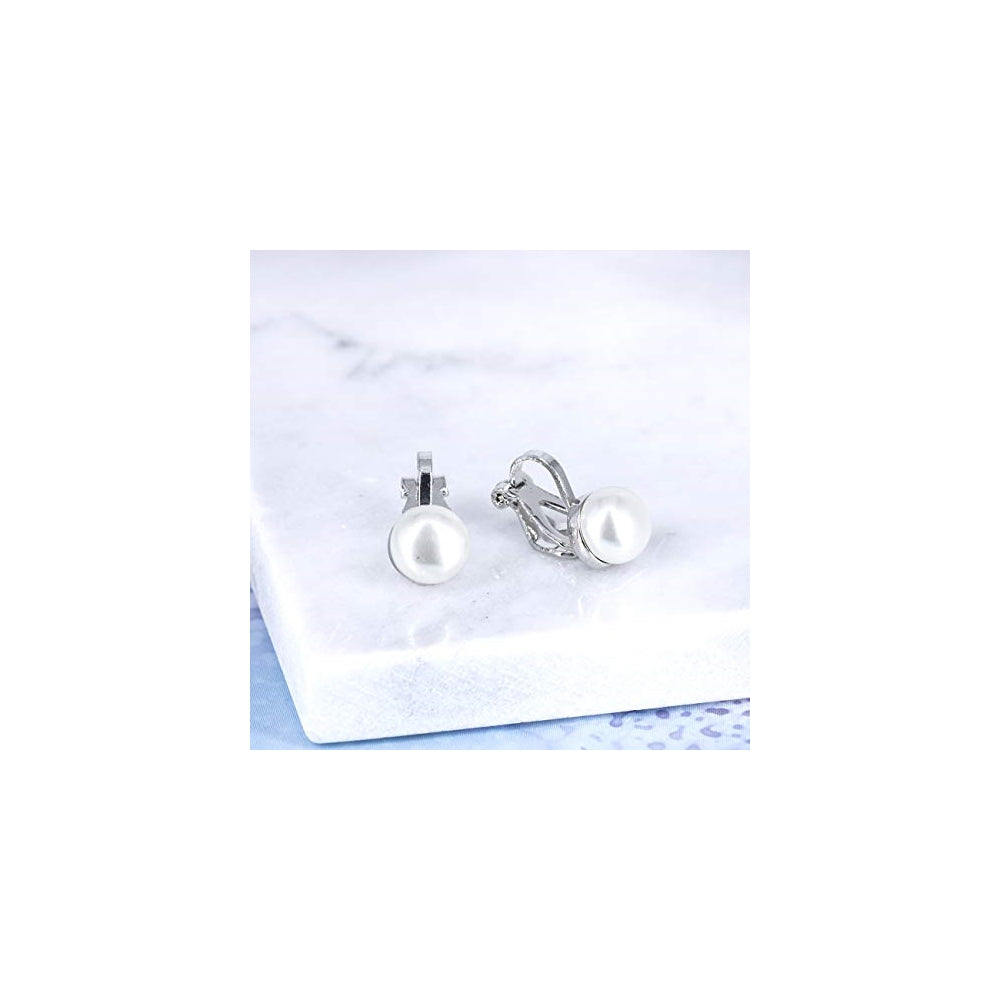 Aretes de perlas de agua dulce para mujeres y niñas