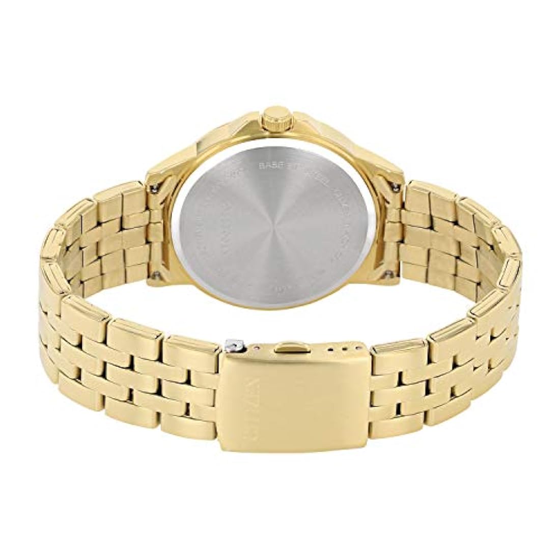 Reloj pulsera de acero inoxidable dorado