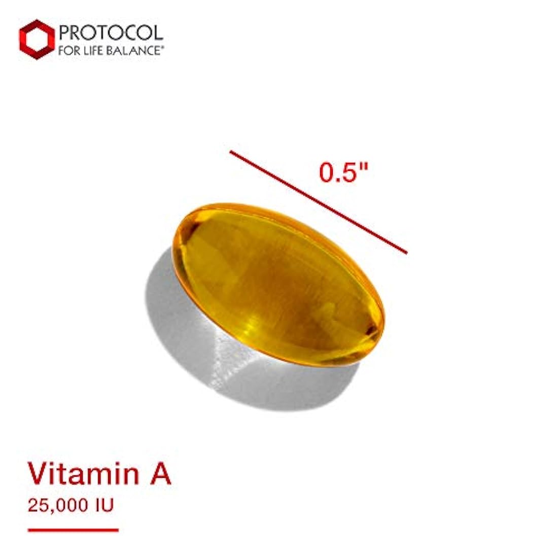 Protocolo para el equilibrio de vida - Vitamina A 25000 UI - Soporta la función inmunitaria saludable, antioxidación y proporciona soporte celular - 100 cápsulas blandas