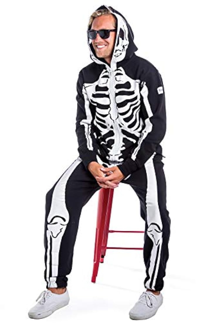 Mono de esqueleto para hombre disfraz de esqueleto