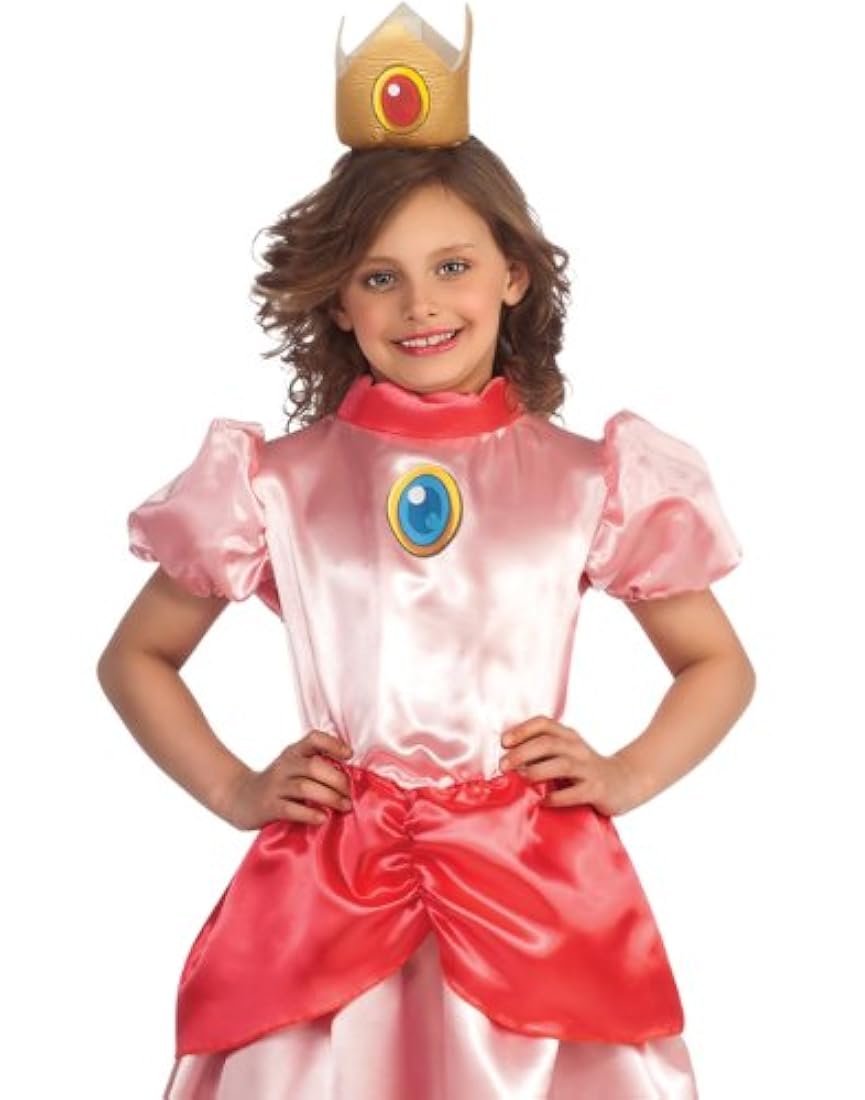 disfraz de princesa Peach de Super Mario, bebé mayor