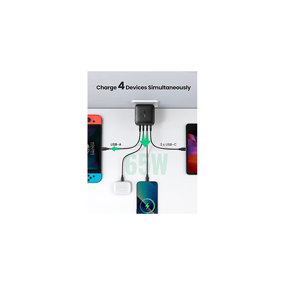 Cargadores de pared USB C multipuerto de 65 W