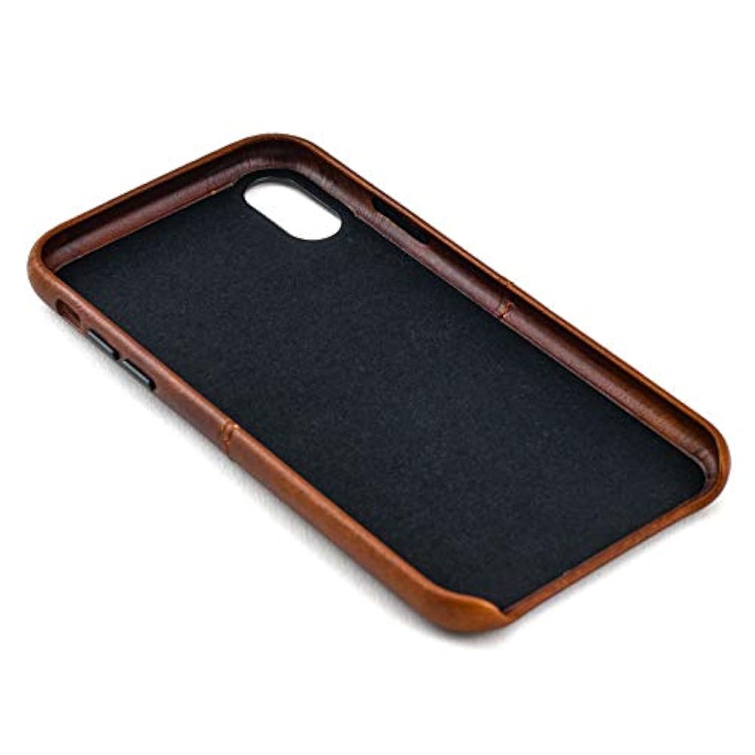 Funda de piel para iPhone XR (cierre magnético) marrón