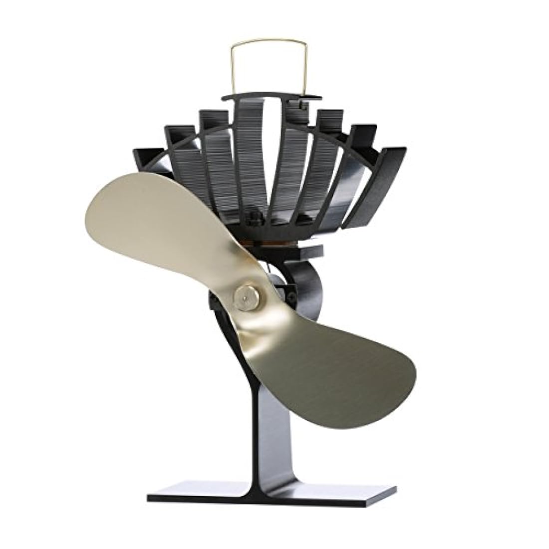 Ventilador a calor para horno a leña mediano hoja de metal