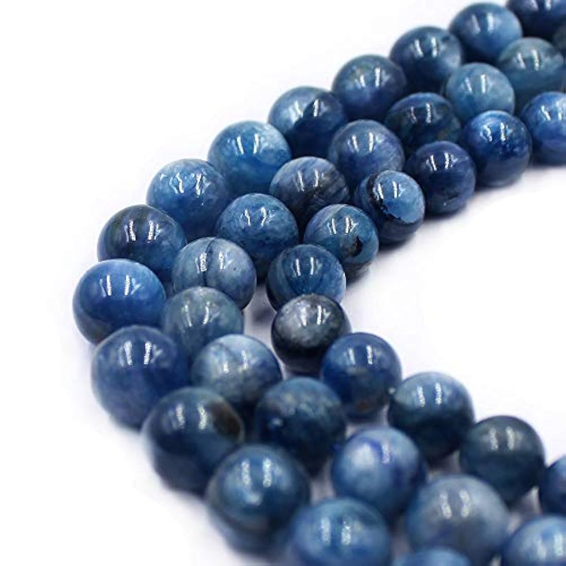 Perlas de Kyanita Gemas Espaciador de Semillas Strand 15